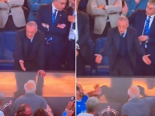 Real Madrid Başkanı Florentino Perez'e Sert Pankart ve Tribün Tepkileri