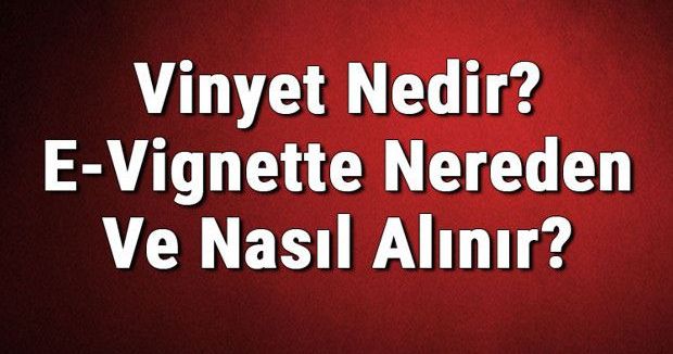Avrupa'da E-Vinyet Kartı Nedir ve Nasıl Temin Edilir?
