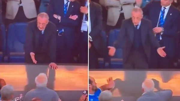 Real Madrid Başkanı Florentino Perez'e Sert Pankart ve Tribün Tepkileri