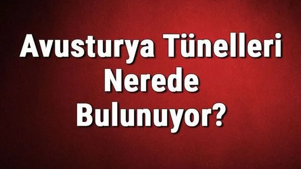 Avusturya'daki Tünellerin Konumu ve Geçiş Ücretleri Hakkında Bilgiler