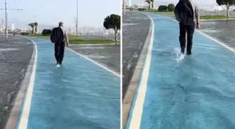 Samsun Bafra'da Sulama Kanalına Devrilen Araçta Sürücü Yaralandı