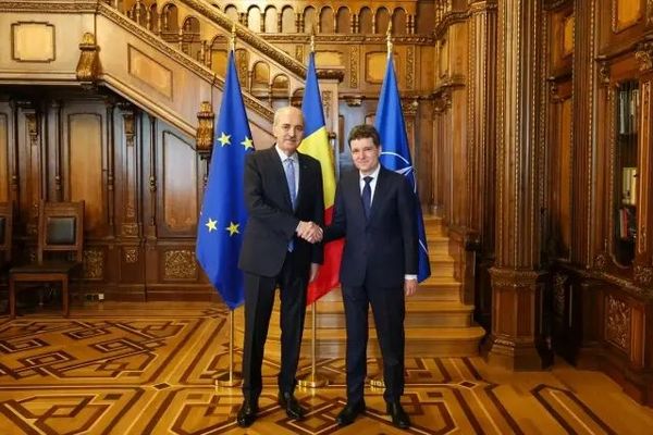 TBMM Başkanı Kurtulmuş, Romanya Cumhurbaşkanı Nicușor Dan ile Görüştü