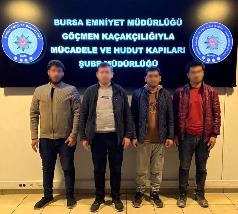 Bursa'da Kaçak Yabancı İşçi Operasyonunda 4 Kişi Yakalandı