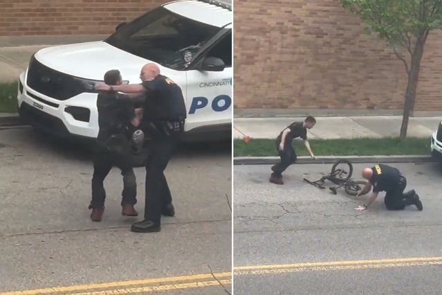 ABD'de Polisle Arbede Yaşayan Şüpheli Bisikletiyle Kaçtı