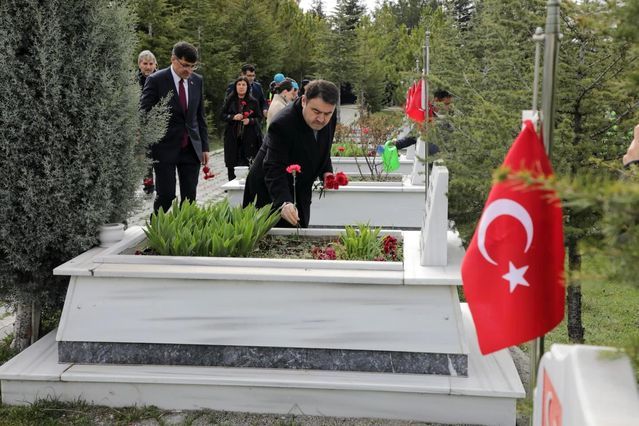 Kütahya'da Polis Haftası Kapsamında Şehitlikler Ziyaret Edildi