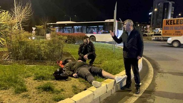 Tekirdağ'da Motosiklet ve Otomobil Çarpıştı, Sürücü Yaralandı