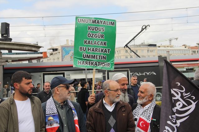 Kayseri'de Filistinli Esirlerin İdam Tasarısına Karşı Protesto Düzenlendi