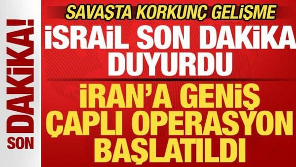İsrail, İran'ın Başkenti Tahran'a Geniş Kapsamlı Hava Saldırısı Başlattı