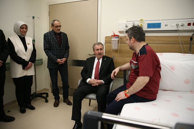 BBP Lideri Destici, Yaralı Kaymakam Kurt'u Hastanede Ziyaret Etti