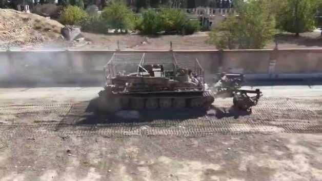 Türkiye'nin MEMATT Mayın Temizleme Aracı Şam'da Terör Tuzağına Karşı Etkin