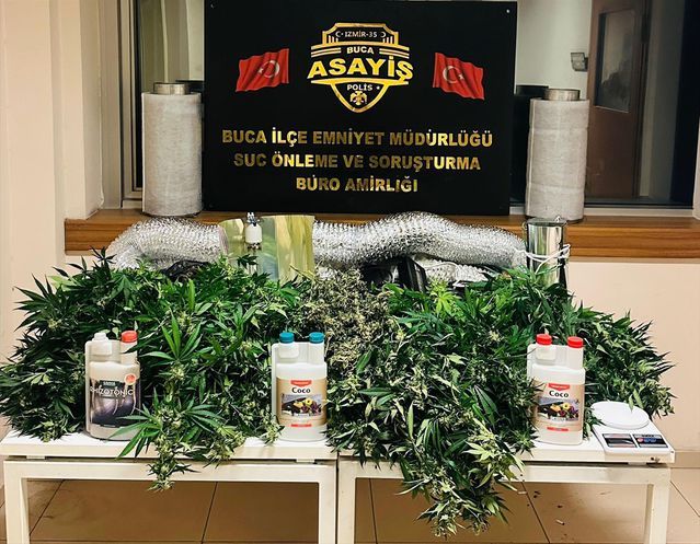 Buca'da Uyuşturucu Üretimi Suçlamasıyla İki Yabancı Uyruklu Şüpheli Gözaltında