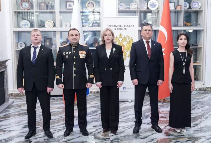 Rusya'nın Ankara Büyükelçiliği Silahlı Kuvvetler Günü'nü Resepsiyonla Kutladı