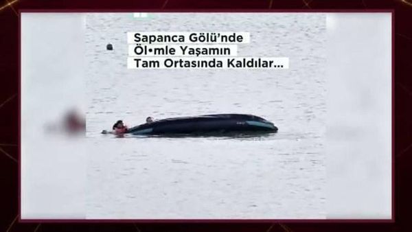 Sapanca Gölü'nde Alabora Olan Botta Kano Milli Takımı Hızla Müdahale Etti