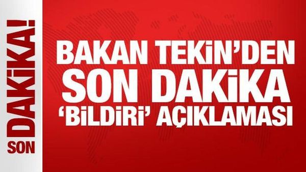 Bakan Tekin: 168 Kişiye Karşı Dava Açıldı