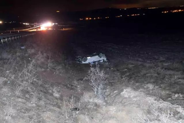 Nevşehir'de Şarampole Uçan Otomobilde 4 Kişi Yaralandı