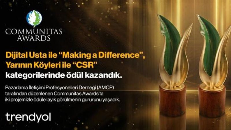 Trendyol'un Sosyal Etki Projeleri Communitas Awards'ta İki Ödül Kazandı