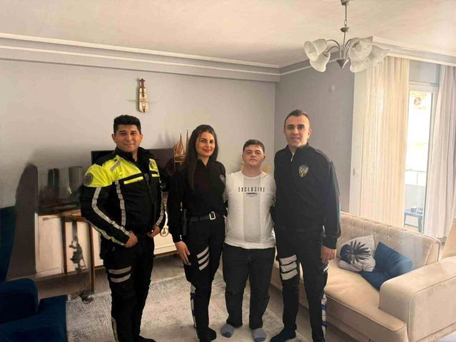 Melik’in Doğum Günü Polislerle Sürpriz Kutlandı