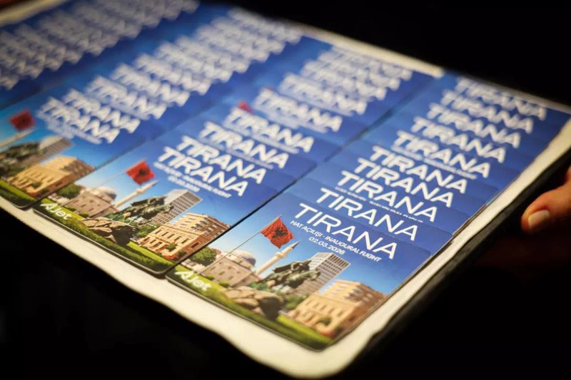 AJet İstanbul ve Ankara'dan Tiran'a Haftalık Uçuşlara Başladı