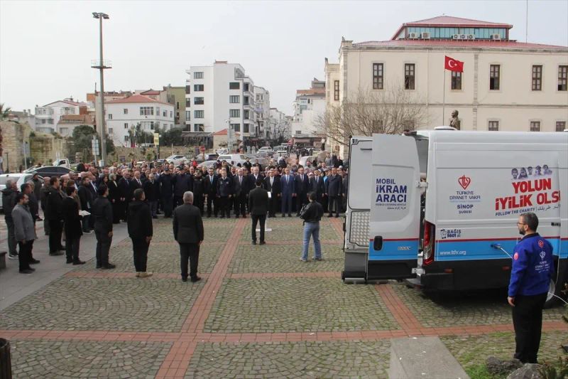 Sinop'ta Mobil İkram Aracı Hizmete Sunuldu