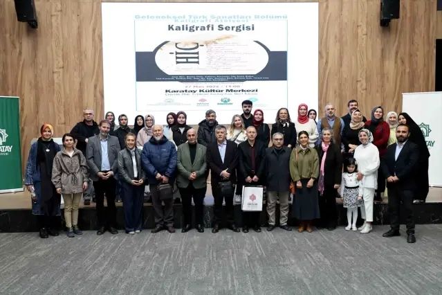 Karatay'da 'HİÇ' Kaligrafi Sergisi Sanatseverlerle Buluştu