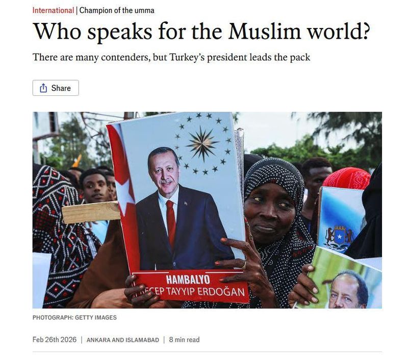 The Economist: Erdoğan, Müslüman Coğrafyada Barış ve Birliği Güçlendirdi