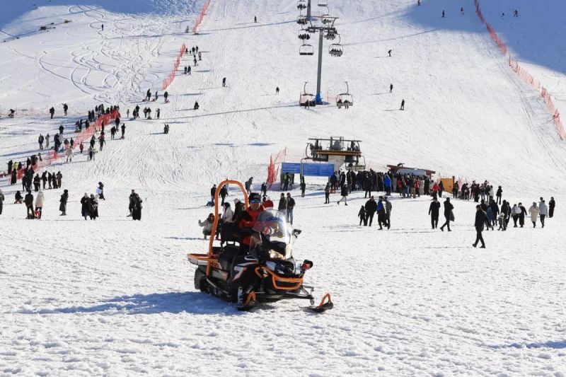 Hesarek Kayak Merkezi Hafta Sonu Yaklaşık 5 Bin Ziyaretçi Ağırladı