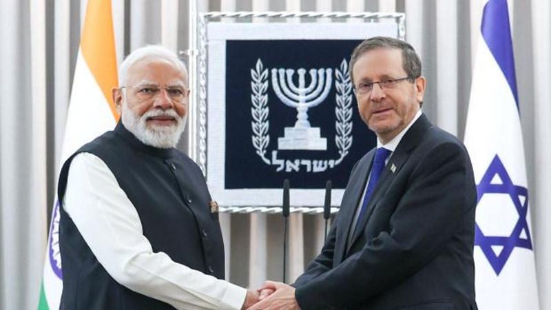 Başbakan Modi, 9 Yıl Aradan Sonra İsrail'i Ziyaret Ederek Cumhurbaşkanı Herzog ile Görüştü