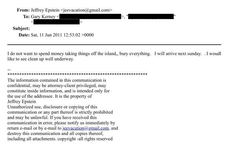 ABD Adalet Bakanlığı, Epstein’in Adadaki Belgelerini Yayınladı: Her Şeyin Gömmesini Emretmiş