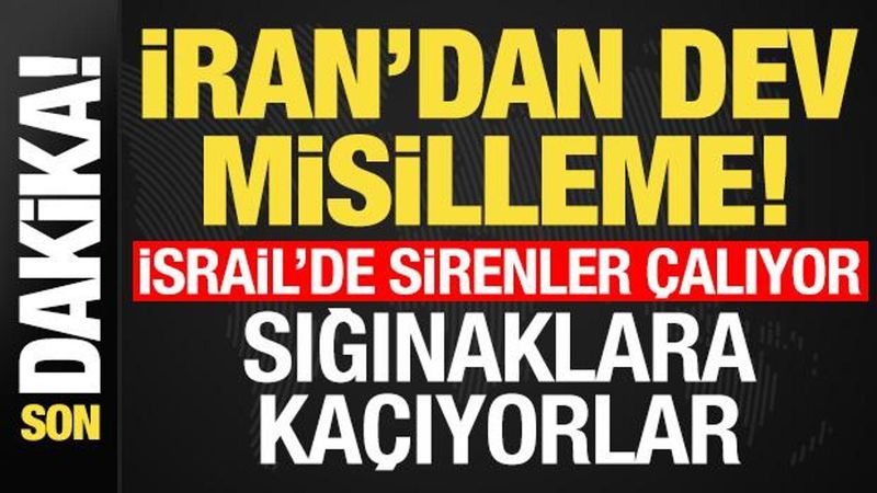 İran'dan İsrail'e Füze Saldırısı: Alarm Sesleri ve Sığınak Uyarıları Yapıldı