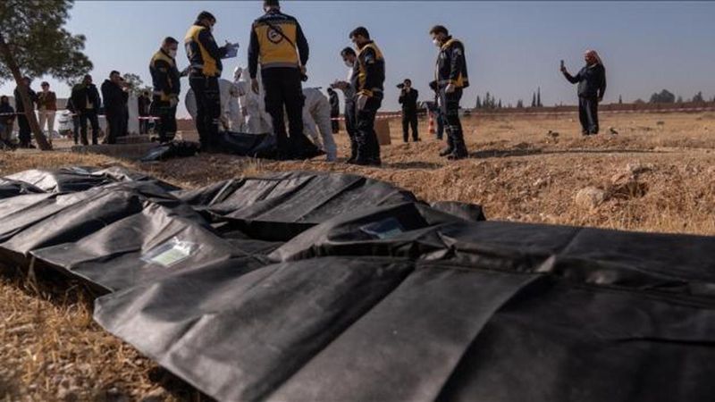 Esad Rejimine Ait Karargah Yanında İşkence İzli 11 Ceset Bulundu