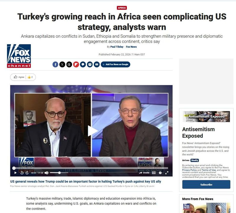 Siyonist Lobinin Fox Üzerinden Türkiye’nin Afrika Hamlesine Yönelik Algı Operasyonu