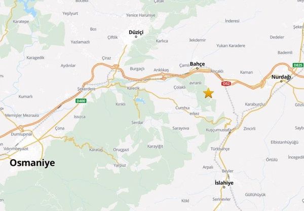 Osmaniye Bahçe'de 3,6 Büyüklüğünde Deprem Kaydedildi