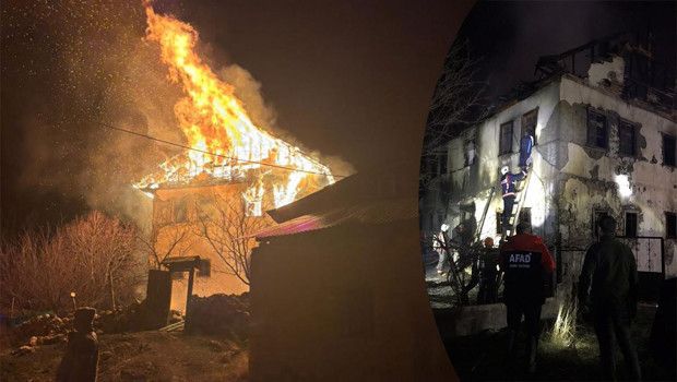 Gümüşhane'de Ev Yangını: Yaşlı Adamı Arama Çalışmaları Devam Ediyor