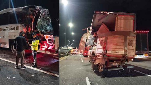Kuzey Marmara Otoyolu'nda 10 Kişinin Yaralandığı Kaza Gerçekleşti