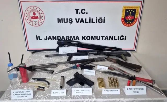 Muş Varto'da Jandarma Operasyonu: 2 Kişi Gözaltında