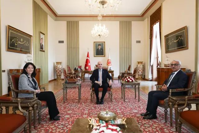 TBMM Başkanı Numan Kurtulmuş, Buldan ve Sancar ile Görüştü