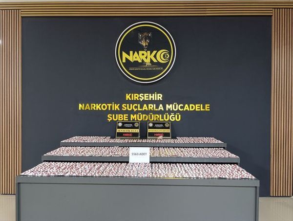 Kırşehir'de Uyuşturucu Operasyonunda 5 Bin 563 Sentetik Hap Yakalandı