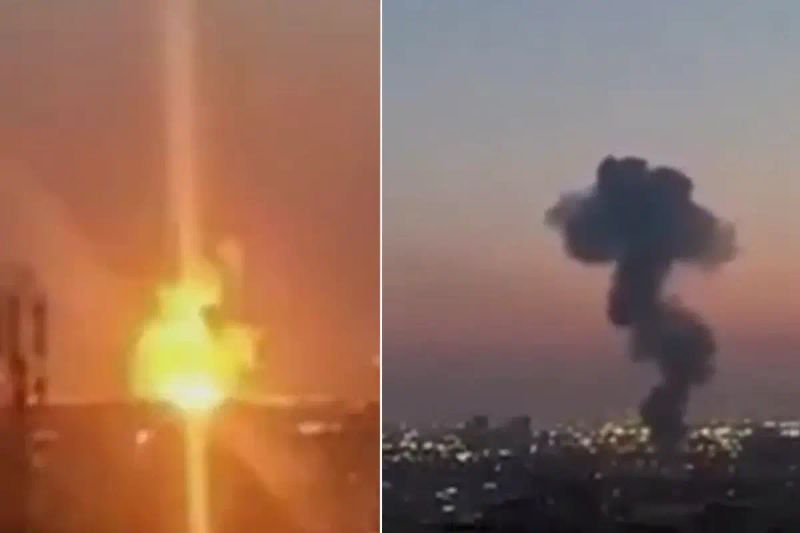 ABD ve İsrail'in Tahran'a Yönelik Yoğun Hava Saldırısı Kameralara Yansıdı