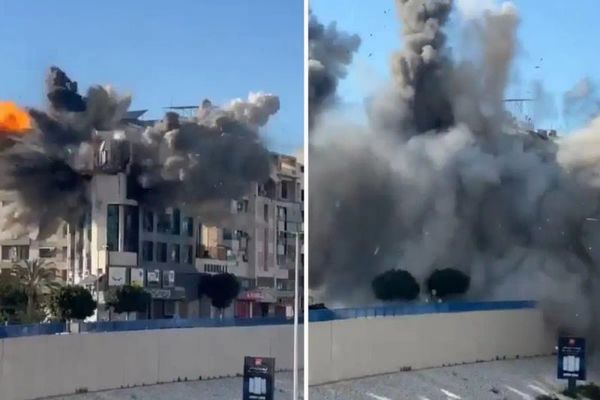 İsrail, Beyrut'un Dahiye Bölgesine Yoğun Hava Saldırısı Düzenledi