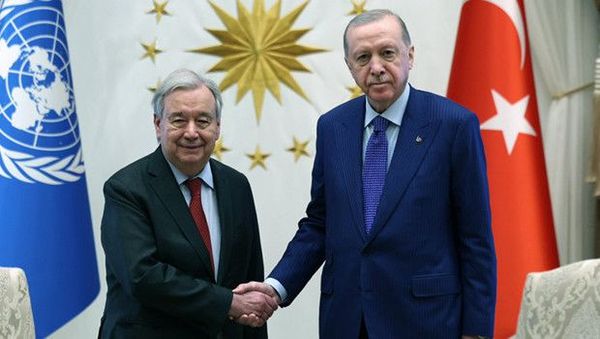 Cumhurbaşkanı Erdoğan, Beştepe'de BM Genel Sekreteri Guterres ile Görüştü