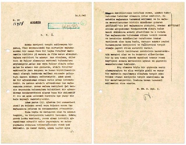 MİT, 1940 Yılında Ankara'da Yabancı İstihbarat Şüphelisini Açıkladı