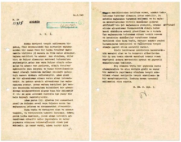 MİT, 1940 Yılında Ankara'da Yabancı İstihbarat Şüphelisini Açıkladı