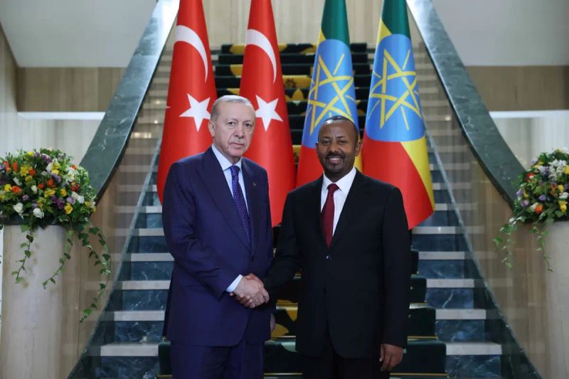 Cumhurbaşkanı Erdoğan, Etiyopya Başbakanı Abiy Ahmed Ali ile Addis Ababa'da Görüştü