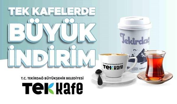 Tekirdağ'da TEK Kafelerde Çay ve Kahve Fiyatları Düşürüldü