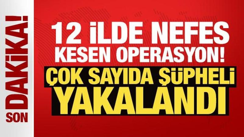 12 İlde Düzenlenen Operasyonda 86 Şüpheli Yakalandı