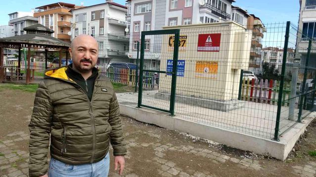 Samsun Atakum'daki Çocuk Parkına Kurulan Doğalgaz İstasyonuna Mahalleden Tepki