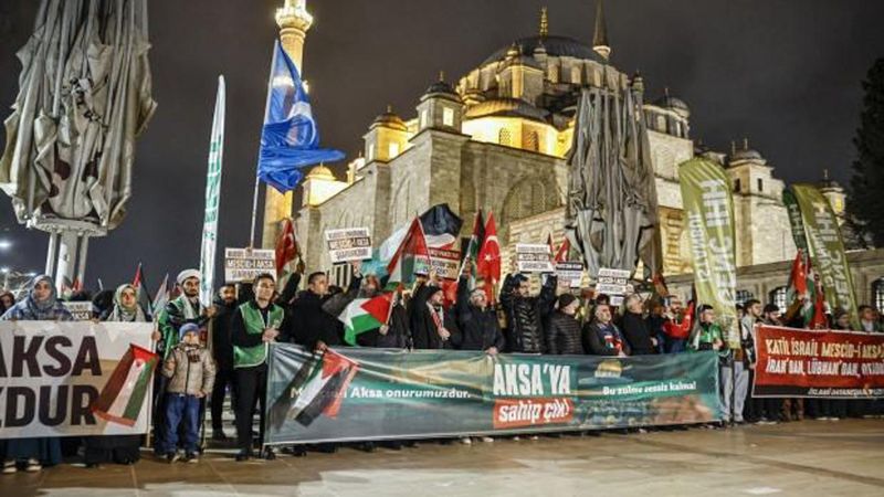 STK’lar, İsrail’in Mescid-i Aksa’daki ibadet yasağına tepki gösterdi