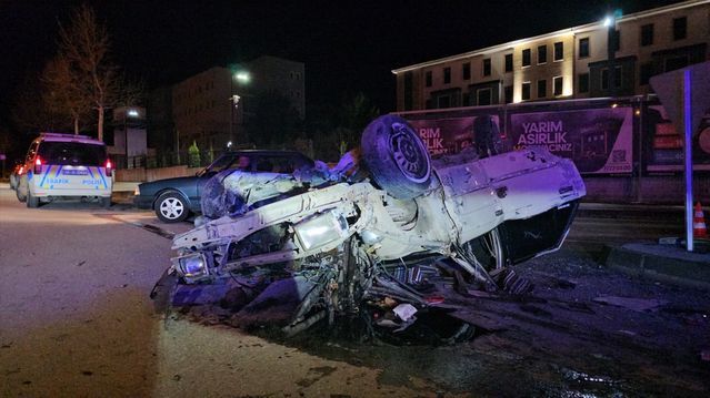 Çorum'da Trafik Kazasında 1 Kişi Yaralandı