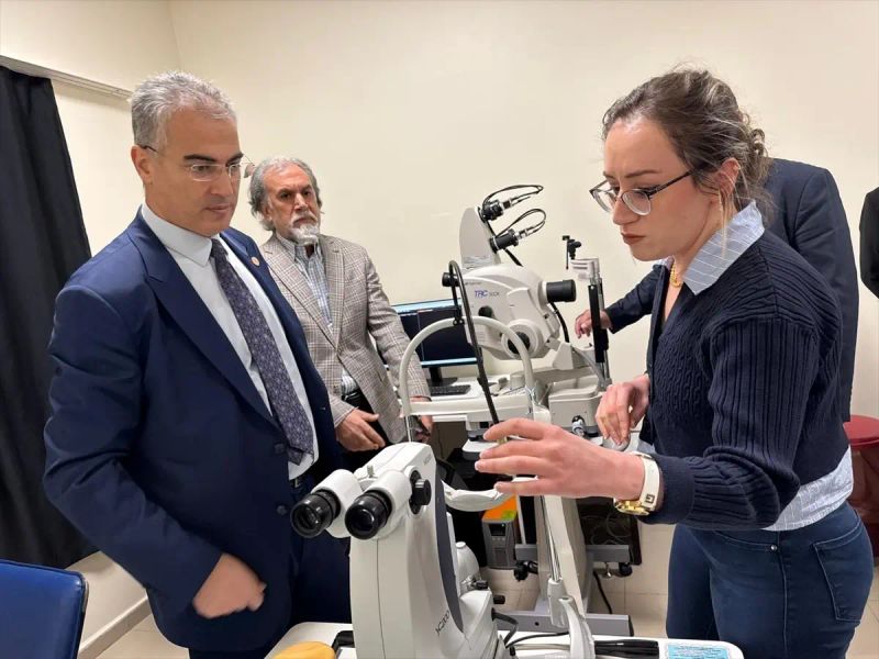 Ergani'de Göz Anjiyografi Cihazı Sağlık Hizmetine Başladı