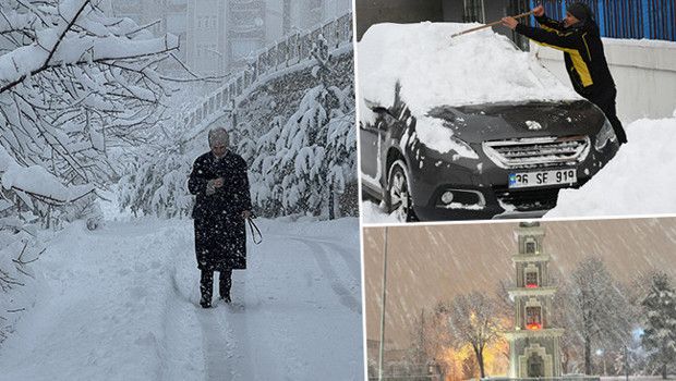 Türkiye'nin Birçok İlinde Yoğun Kar Yağışı Hayatı Etkiliyor